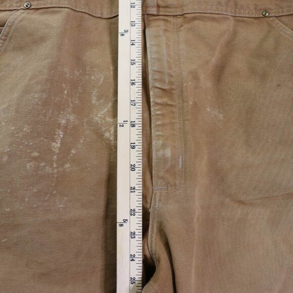Vintage Carhartt Duck Overalls Men’s 42x30 Brown Workwear USA Made Distressed - Picture 16 of 16